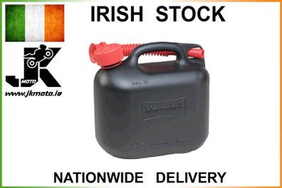 Fuel Container Jerry Can 5l Black With Childproof Top