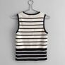 Pre Owned Classic Nautical Navy & Cream Striped Fine Knit Top Image 5