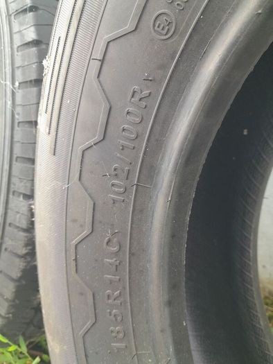 Set of 2 NEW Tyres 185R14C 102/100R and Tubes