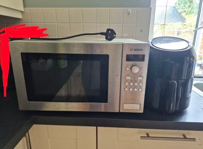 microwave and air fryer