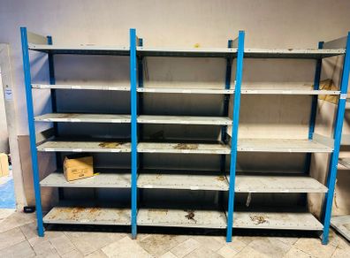 10 Bays Racking Shelving Job Lot - Old Style Very Strong