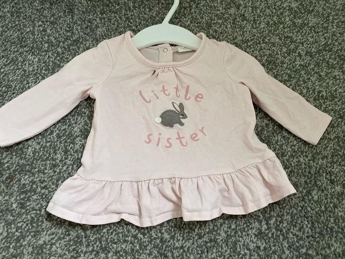 Next little sister long sleeve t-shirt 0-3months