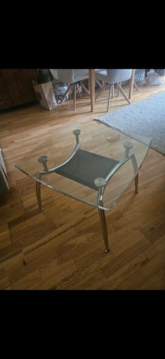 glass coffee table & TV stand