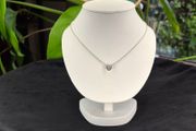 Authentic Pandora Sterling Silver Sparkling Elevated Heart Pendant Necklace with Box