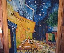 Replica Painting of Van Gogh Cafe Terrace at Night