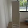freestanding white jewelry cabinet mirror Image 4