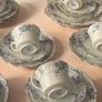 Antique Wellington China Tea Set JHC Co Longton England Pattern 5293 Image 3