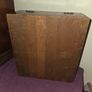 Antique Oak Church Box with Brass Cross Image 7