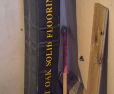 Unopened Box Of Real Solid Oak Wood Flooring ,coverage 2.376 Square Meters, Also Have Half Box Approx. Of Same ,