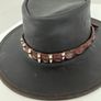 Brown Leather Hat Image 3