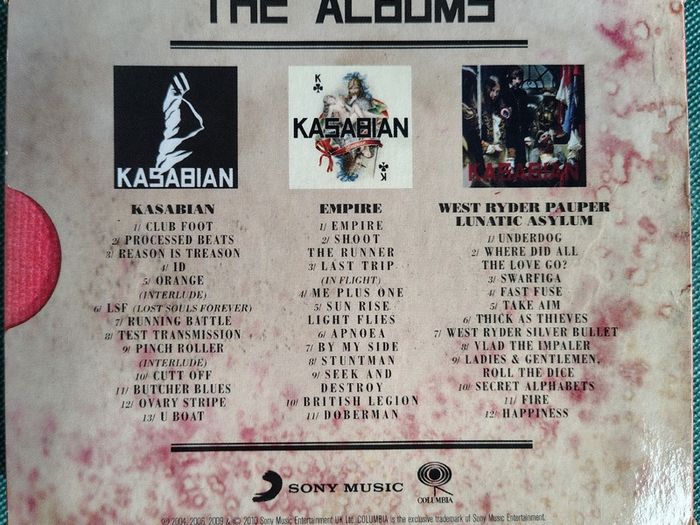 Kasabian - The Albums Box Set (2010) Kasabian, Empire & West Ryder Indie Rock EX+