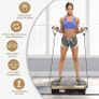 Vibration Plate Exercise Machine, Whole Body Workout Fitness Vibration Plate, Vibration Power Plate with Resistance Bands,Slim Vibration Platform for Home Training & Shaping,99 Levels Image 2