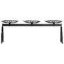 3-Seater Bench 155 cm Black Cast Iron Image 4