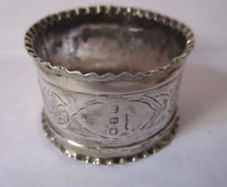 Victorian Sterling Silver Napkin Ring