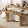160cm Console Table, Extra Long Narrow Sofa Table, Wooden Hallway & Entryway Table, Modern Farmhouse Table for Living Room Image 4