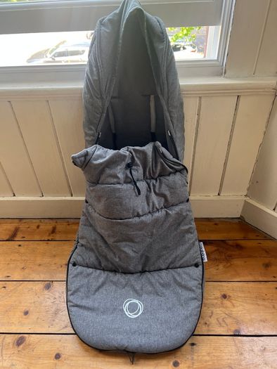 Bugaboo footmuff- fleece, grey melange