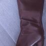 Womens tall burgundy boot Size 4 Image 2