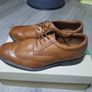 Clarks men tan leather shoes Image 5