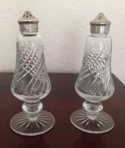 Crystal salt and pepper set