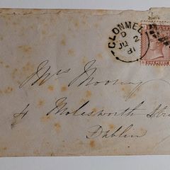 Clonmel to Dublin 1881 cover