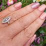 Antique Art Deco Marquise Diamond Ring 18ct Gold Image 10