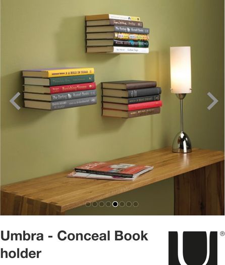 Invisible floating book shelf