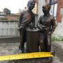 Vintage Bronze Sculpture "Having A Pint" Irish Made Image 5