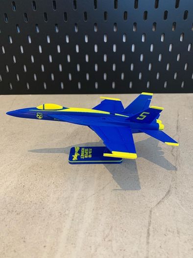 FA-18 Blue Angels Fight Jet 3D Printed (Free Postage)