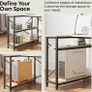 L Shaped Desk Small Corner Desk with Shelves 120CM Reversible Computer Desk Writing Table with Bookshelf for Home Office Small Space LOTS OF COLOURS AVAILABLE, SEE PHOTOS (FREE POSTAGE) Image 8