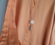 & other stories tangerine buttoned long sleeve blouse Sz  S (Fit 10-14 UK) - Bnwot Rrp 59.99
