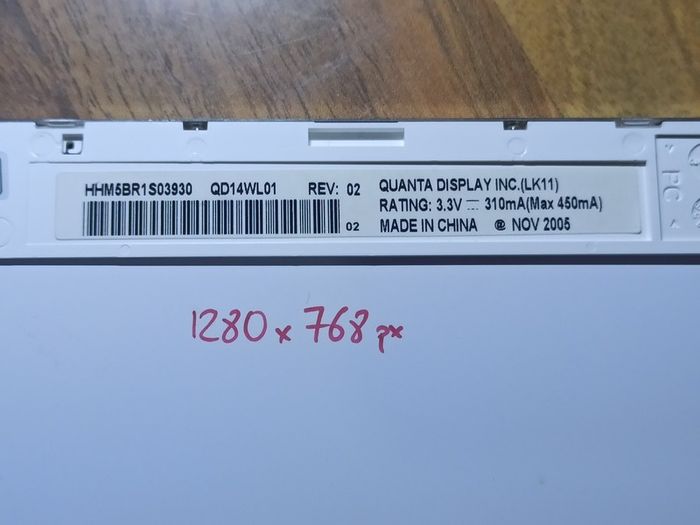 QD14WL01 LCD display panel