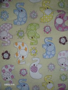 Toddler duvet set yellow elephants