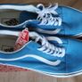 Vans Old Skool Trainers UK 10.5 Blue Image 4