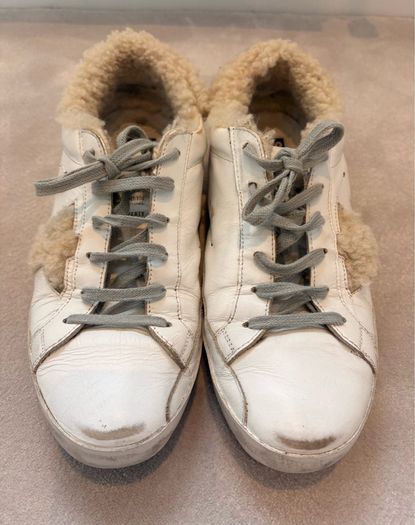 Golden Goose shearling superstar trainers
