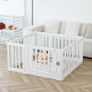 Baby Playpen Children Activity Center Safety Playground for Indoor and Outdoor White 4+3+1 Image 7