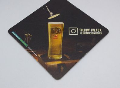 Orchard Thieves Cider : Follow The Fox - Beer Mat/Coaster