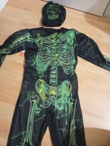 Skeleton Costume with Mask New with Tags