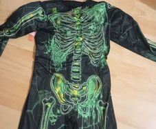 Skeleton Costume with Mask New with Tags