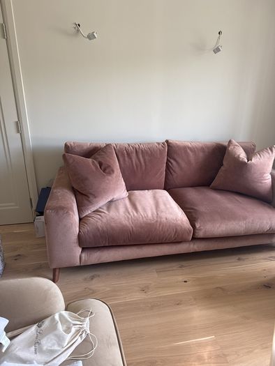 Meadows & Byrne 3 Seater Velvet Sofa