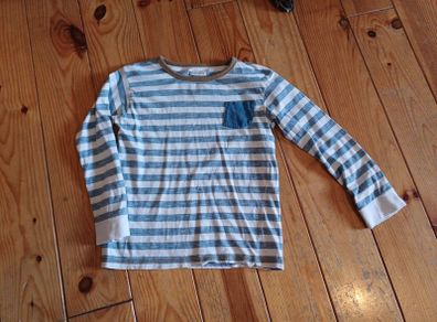 Age 9-10 Long Sleeved Striped Top