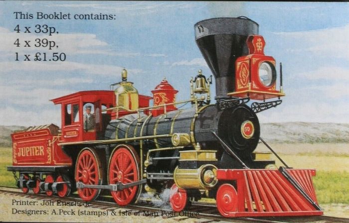 1992 - Isle of Man - Construction of Union Pacific Railroad Stamp Booklet (MNH)