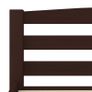Bed Frame Dark Brown Solid Pinewood 180x200 cm Image 5