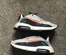 nike air max 2090 white turf orange