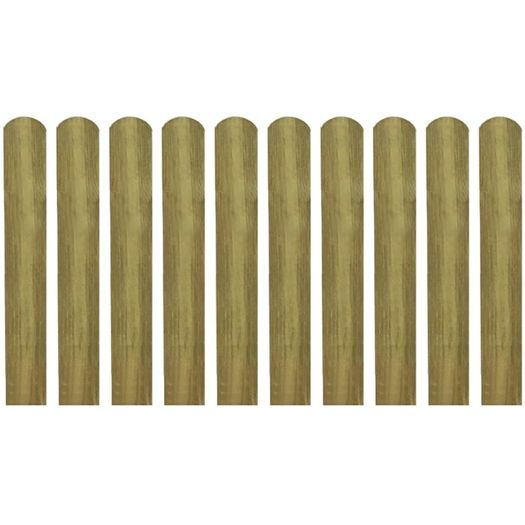 30 pcs Impregnated Fence Slats Wood 60 cm