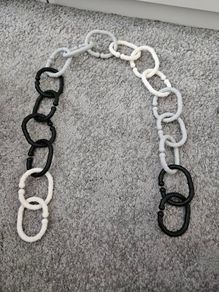 Set of baby teether links or stroller toy links