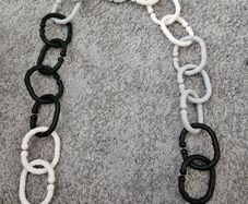 Set of baby teether links or stroller toy links