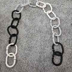 Set of baby teether links or stroller toy links