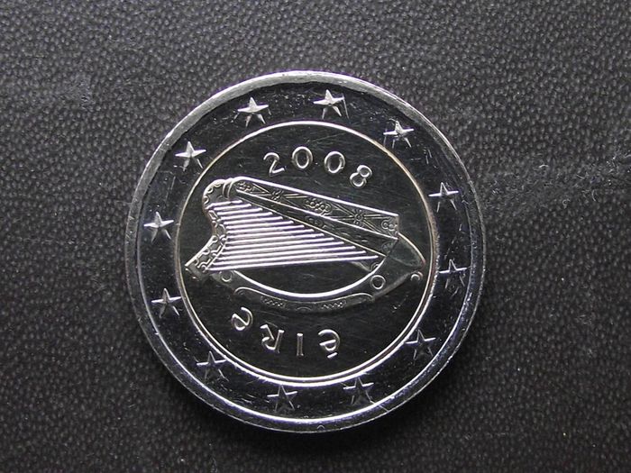 2008 Ireland UNC 2 Euro coin
