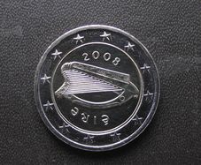 2008 Ireland UNC 2 Euro coin