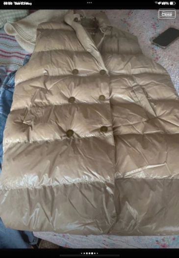 gilet Bnwt Azara beige tie belt gilet TU sizing